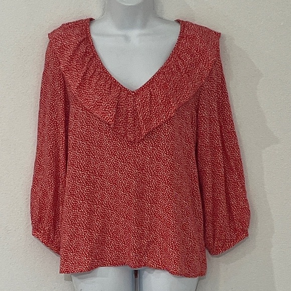 LOFT Tops - LOFT Ruffled Blouse Size S